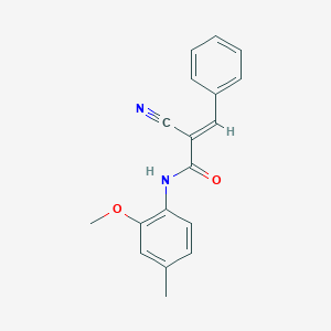 (E)-2-cyano-N-(2-methoxy-4-methylphenyl)-3-phenylacrylamide