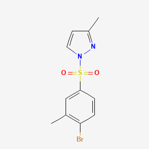 1-(4-Bromo-3-methylphenyl)sulfonyl-3-methylpyrazole
