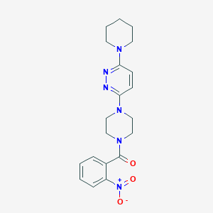 (2-Nitrophenyl)(4-(6-(piperidin-1-yl)pyridazin-3-yl)piperazin-1-yl)methanone