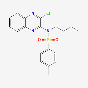molecular formula C19H20ClN3O2S B2424983 N-butyl-N-(3-chloroquinoxalin-2-yl)-4-methylbenzene-1-sulfonamide CAS No. 554405-52-6
