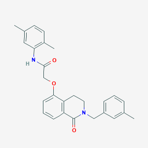 N-(2,5-dimethylphenyl)-2-((2-(3-methylbenzyl)-1-oxo-1,2,3,4-tetrahydroisoquinolin-5-yl)oxy)acetamide