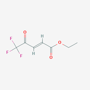 molecular formula C7H7F3O3 B2425011 Ethyl (E)-5,5,5-trifluoro-4-oxopent-2-enoate CAS No. 2445816-07-7