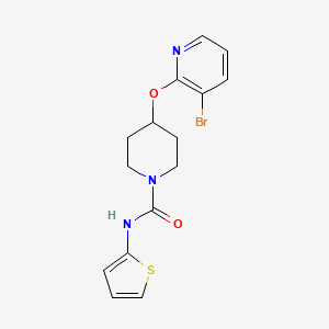 4-((3-bromopyridin-2-yl)oxy)-N-(thiophen-2-yl)piperidine-1-carboxamide