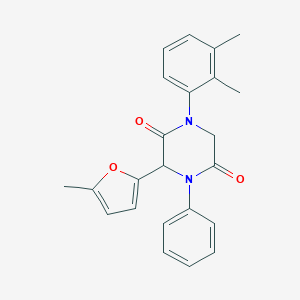 1-(2,3-Dimethylphenyl)-3-(5-methyl-2-furyl)-4-phenyl-2,5-piperazinedione