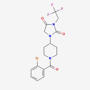 1-[1-(2-Bromobenzoyl)piperidin-4-yl]-3-(2,2,2-trifluoroethyl)imidazolidine-2,4-dione