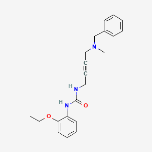 molecular formula C21H25N3O2 B2425052 1-(4-(Benzyl(methyl)amino)but-2-yn-1-yl)-3-(2-ethoxyphenyl)urea CAS No. 1396880-76-4