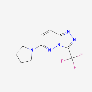 6-(1-Pyrrolidinyl)-3-(trifluoromethyl)[1,2,4]triazolo[4,3-b]pyridazine