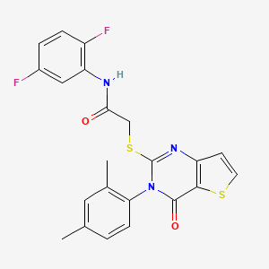 N-(2,5-difluorophenyl)-2-{[3-(2,4-dimethylphenyl)-4-oxo-3,4-dihydrothieno[3,2-d]pyrimidin-2-yl]sulfanyl}acetamide
