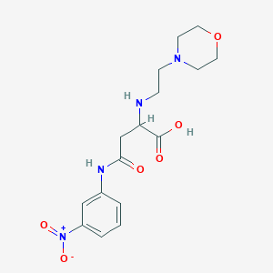 2-((2-Morpholinoethyl)amino)-4-((3-nitrophenyl)amino)-4-oxobutanoic acid