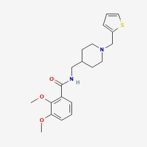 2,3-dimethoxy-N-((1-(thiophen-2-ylmethyl)piperidin-4-yl)methyl)benzamide