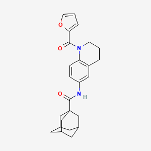 N-[1-(2-furoyl)-1,2,3,4-tetrahydroquinolin-6-yl]adamantane-1-carboxamide