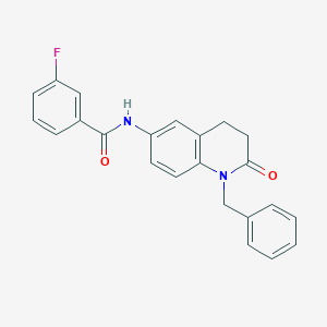 molecular formula C23H19FN2O2 B2425082 N-(1-benzyl-2-oxo-1,2,3,4-tetrahydroquinolin-6-yl)-3-fluorobenzamide CAS No. 941905-38-0
