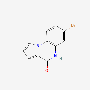 molecular formula C11H7BrN2O B2425108 7-溴吡咯并[1,2-A]喹喔啉-4(5h)-酮 CAS No. 931325-46-1