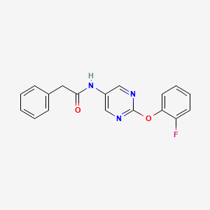 N-[2-(2-fluorophenoxy)pyrimidin-5-yl]-2-phenylacetamide