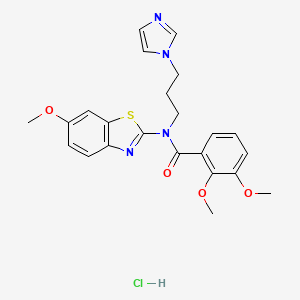 N-(3-(1H-imidazol-1-yl)propyl)-2,3-dimethoxy-N-(6-methoxybenzo[d]thiazol-2-yl)benzamide hydrochloride