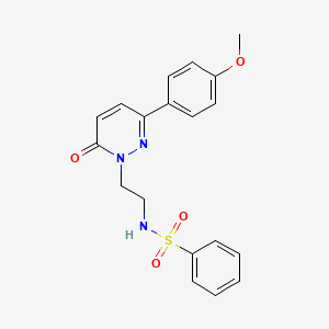 N-(2-(3-(4-methoxyphenyl)-6-oxopyridazin-1(6H)-yl)ethyl)benzenesulfonamide