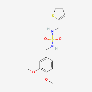 N-(3,4-dimethoxybenzyl)-N'-(2-thienylmethyl)sulfamide