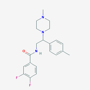 3,4-difluoro-N-(2-(4-methylpiperazin-1-yl)-2-(p-tolyl)ethyl)benzamide