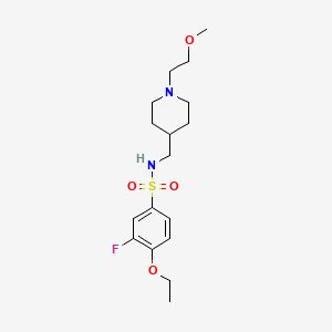 4-ethoxy-3-fluoro-N-((1-(2-methoxyethyl)piperidin-4-yl)methyl)benzenesulfonamide