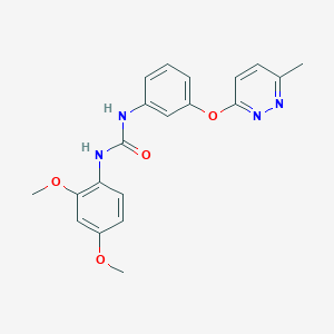 molecular formula C20H20N4O4 B2425182 1-(2,4-二甲氧基苯基)-3-(3-((6-甲基吡啶-3-基)氧基)苯基)脲 CAS No. 1207020-09-4