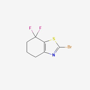 2-Bromo-7,7-difluoro-5,6-dihydro-4H-1,3-benzothiazole