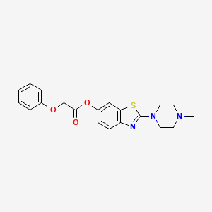 2-(4-Methylpiperazin-1-yl)benzo[d]thiazol-6-yl 2-phenoxyacetate