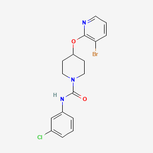4-((3-bromopyridin-2-yl)oxy)-N-(3-chlorophenyl)piperidine-1-carboxamide
