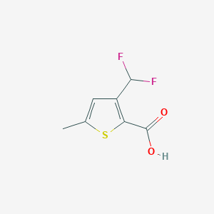 molecular formula C7H6F2O2S B2425216 3-(Difluoromethyl)-5-methylthiophene-2-carboxylic acid CAS No. 2248315-91-3