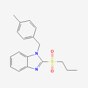 1-(4-methylbenzyl)-2-(propylsulfonyl)-1H-benzo[d]imidazole