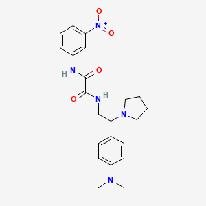 N1-(2-(4-(dimethylamino)phenyl)-2-(pyrrolidin-1-yl)ethyl)-N2-(3-nitrophenyl)oxalamide