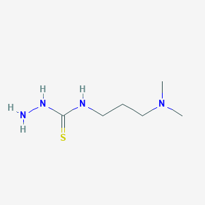 molecular formula C6H16N4S B2425233 3-氨基-1-[3-(二甲基氨基)丙基]硫脲 CAS No. 27421-74-5