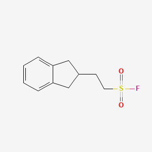 molecular formula C11H13FO2S B2425235 2-(2,3-Dihydro-1H-inden-2-yl)ethanesulfonyl fluoride CAS No. 2137574-11-7
