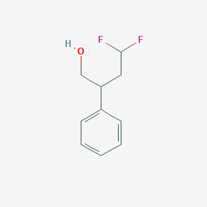 molecular formula C10H12F2O B2425238 4,4-二氟-2-苯基丁醇 CAS No. 2010352-23-3