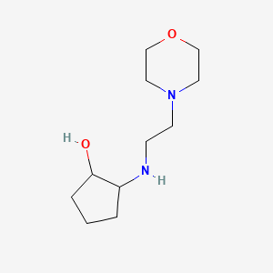 molecular formula C11H22N2O2 B2425241 2-((2-Morpholinoethyl)amino)cyclopentan-1-ol CAS No. 1178016-23-3