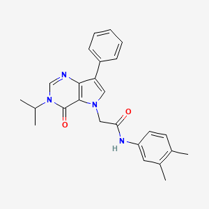 molecular formula C25H26N4O2 B2425270 N-[2-(3,4-dihydroquinolin-1(2H)-yl)-2-oxo-1-phenylethyl]-2-(3-methoxyphenyl)acetamide CAS No. 1251614-46-6