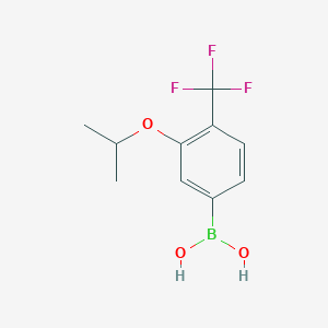 molecular formula C10H12BF3O3 B2425296 3-Isopropoxy-4-(trifluoromethyl)phenylboronic acid CAS No. 2096341-53-4