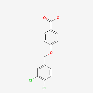 molecular formula C15H12Cl2O3 B2425324 Methyl 4-[(3,4-dichlorobenzyl)oxy]benzoate CAS No. 84404-04-6