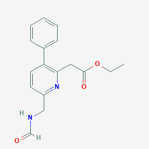 B2425347 Ethyl 2-[6-(formamidomethyl)-3-phenylpyridin-2-yl]acetate CAS No. 2227107-74-4