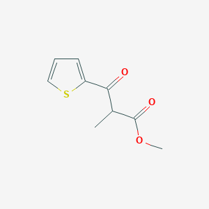 molecular formula C9H10O3S B2425420 2-甲基-3-氧代-3-(噻吩-2-基)丙酸甲酯 CAS No. 60848-31-9