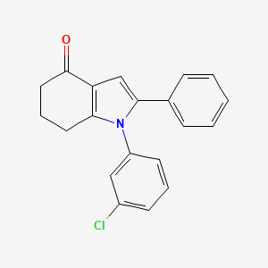 1-(3-chlorophenyl)-2-phenyl-1,5,6,7-tetrahydro-4H-indol-4-one