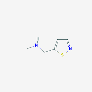 molecular formula C5H8N2S B2425482 Methyl[(1,2-Thiazol-5-yl)methyl]amin CAS No. 1284196-75-3