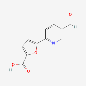 molecular formula C11H7NO4 B2425486 5-(5-Formylpyridin-2-yl)furan-2-carboxylic acid CAS No. 2137591-52-5
