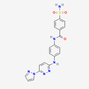 N-(4-((6-(1H-pyrazol-1-yl)pyridazin-3-yl)amino)phenyl)-4-sulfamoylbenzamide