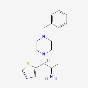 1-(4-Benzylpiperazin-1-yl)-1-(thiophen-2-yl)propan-2-amine