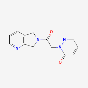 2-(2-oxo-2-(5H-pyrrolo[3,4-b]pyridin-6(7H)-yl)ethyl)pyridazin-3(2H)-one