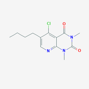 molecular formula C13H16ClN3O2 B2425540 6-Butyl-5-chloro-1,3-dimethylpyrido[2,3-d]pyrimidine-2,4-dione CAS No. 1105195-91-2