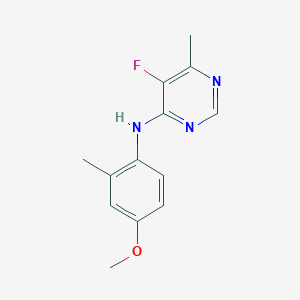 5-Fluoro-N-(4-methoxy-2-methylphenyl)-6-methylpyrimidin-4-amine