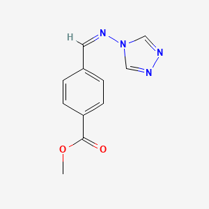 methyl 4-[(1Z)-[(4H-1,2,4-triazol-4-yl)imino]methyl]benzoate