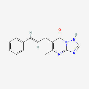5-methyl-6-[(E)-3-phenyl-2-propenyl][1,2,4]triazolo[1,5-a]pyrimidin-7-ol
