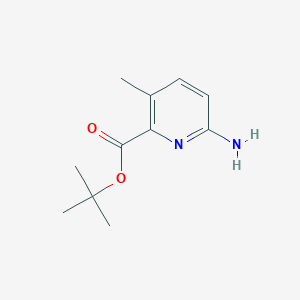 molecular formula C11H16N2O2 B2425560 Tert-butyl 6-amino-3-methylpyridine-2-carboxylate CAS No. 2248316-92-7
